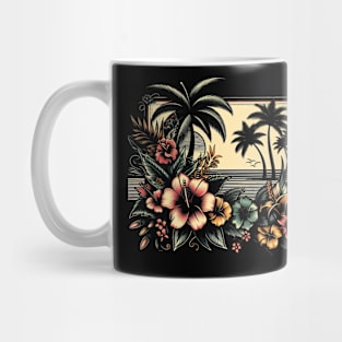 A Tropical Symphony. summer vibe on a desert island Mug